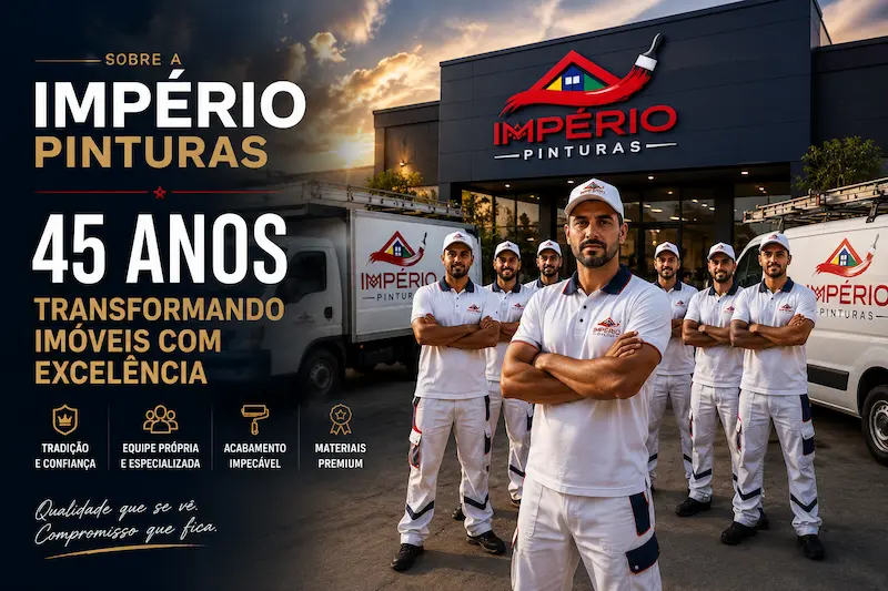 Equipe da Império Pinturas com 45 anos de experiência
